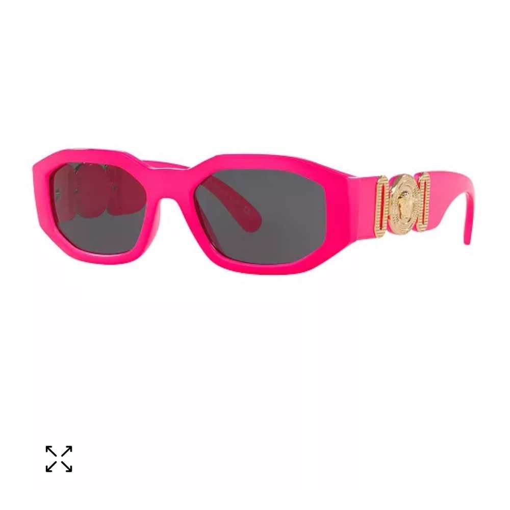 Versace Medusa Biggie oval frame sunglasses